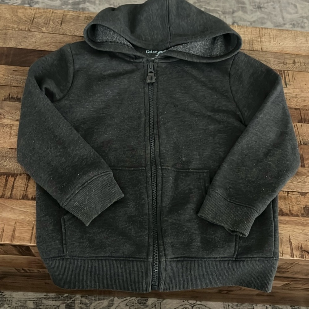 Grey Zip Up Hoodie Jacket